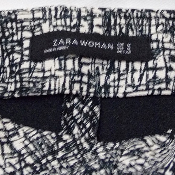 Zara Woman Mini Skirt Black White  -- SOLD! - Picture 3 of 3